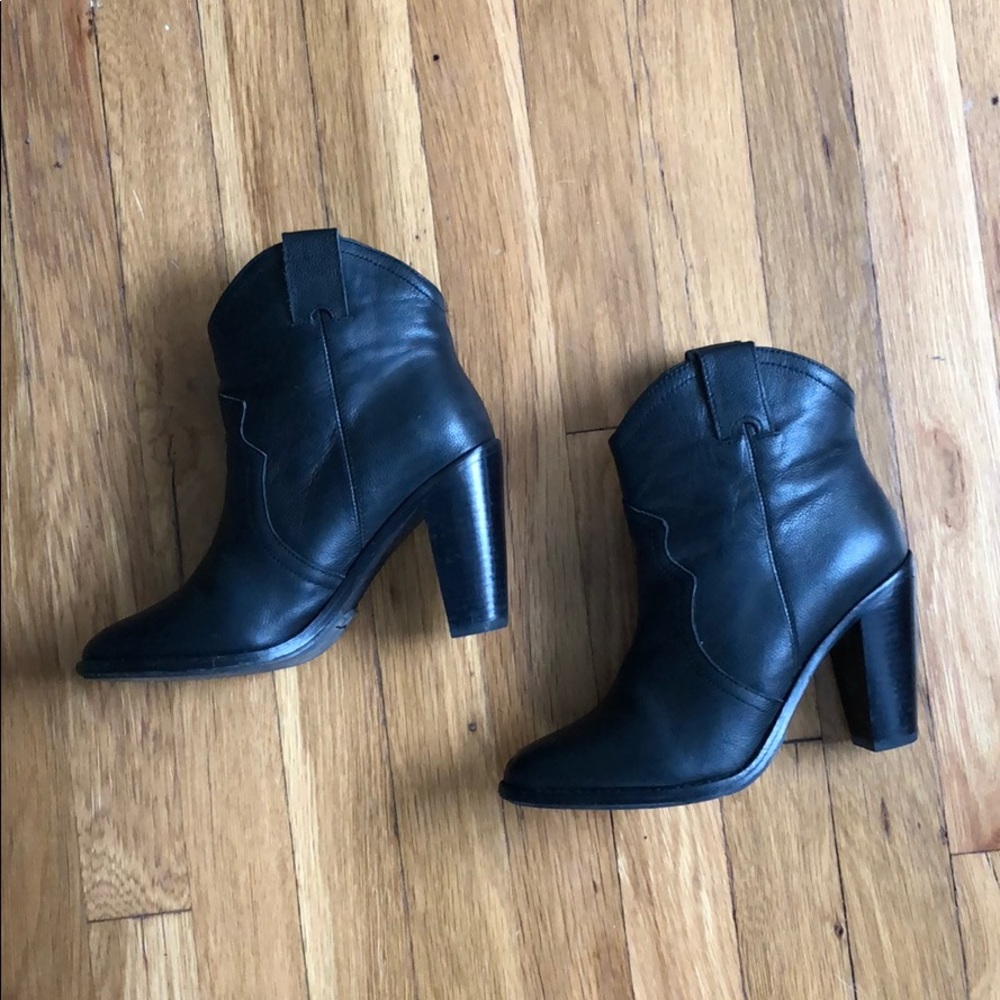 Joie Black Western Bootie - Picture 2 of 3